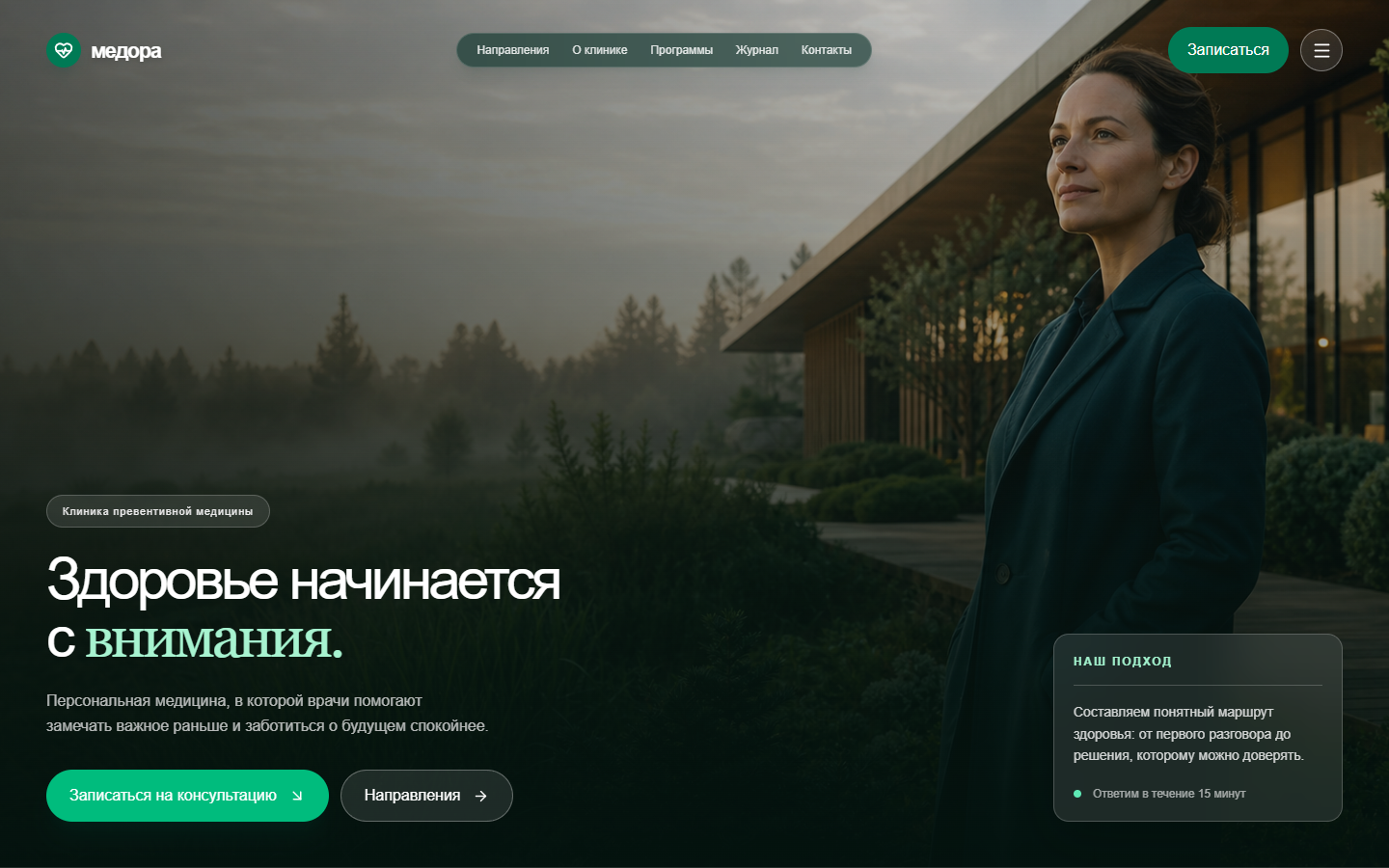 Скриншот проекта Medora